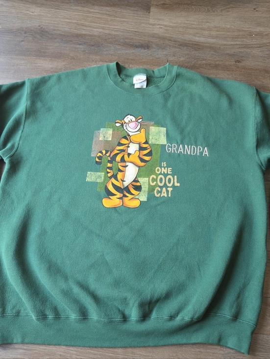 Disney Other - Vintage 90s Winnie the Pooh Tigger Disney Store Cool Cat Grandpa Sweatshirt